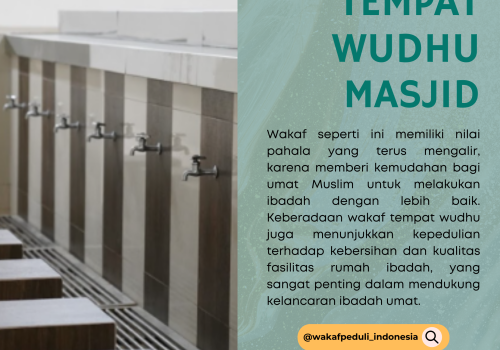 Wakaf Tempat Wudhu Masjid