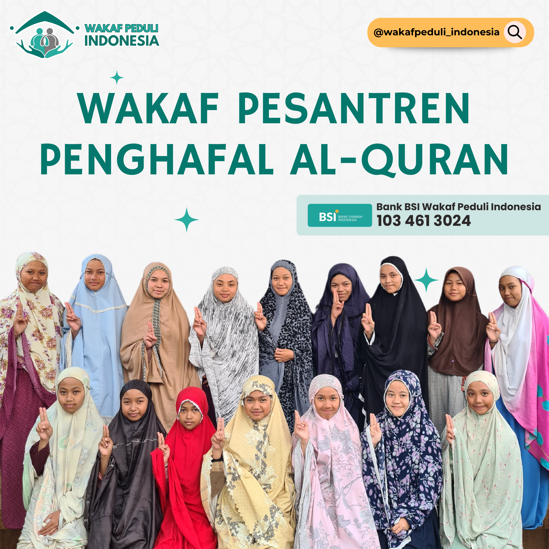 Wakaf atas nama orang tua untuk Pondok Qur'an RPU Ngamprah Bandung Barat sebagai sedekah jariyah investasi akhirat