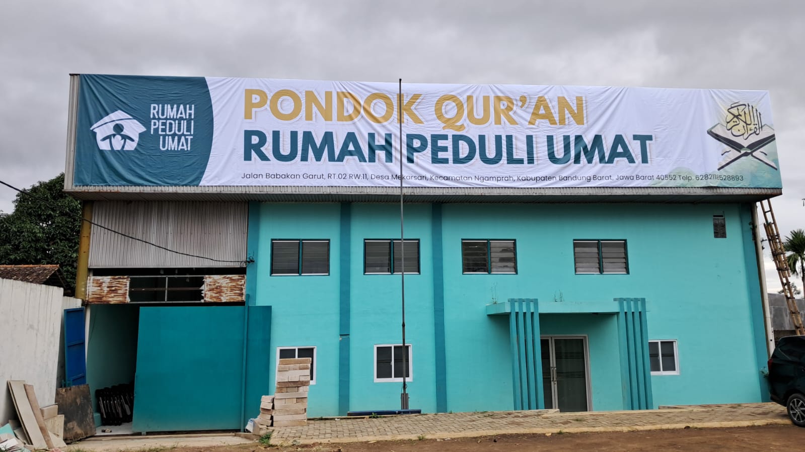 Lahan seluas 1.116 m2 calon Pondok Qur'an Rumah Peduli Umat di Jl. Babakan Garut, Desa Mekarsari, Kecamatan Ngamprah, Kabupaten Bandung Barat
